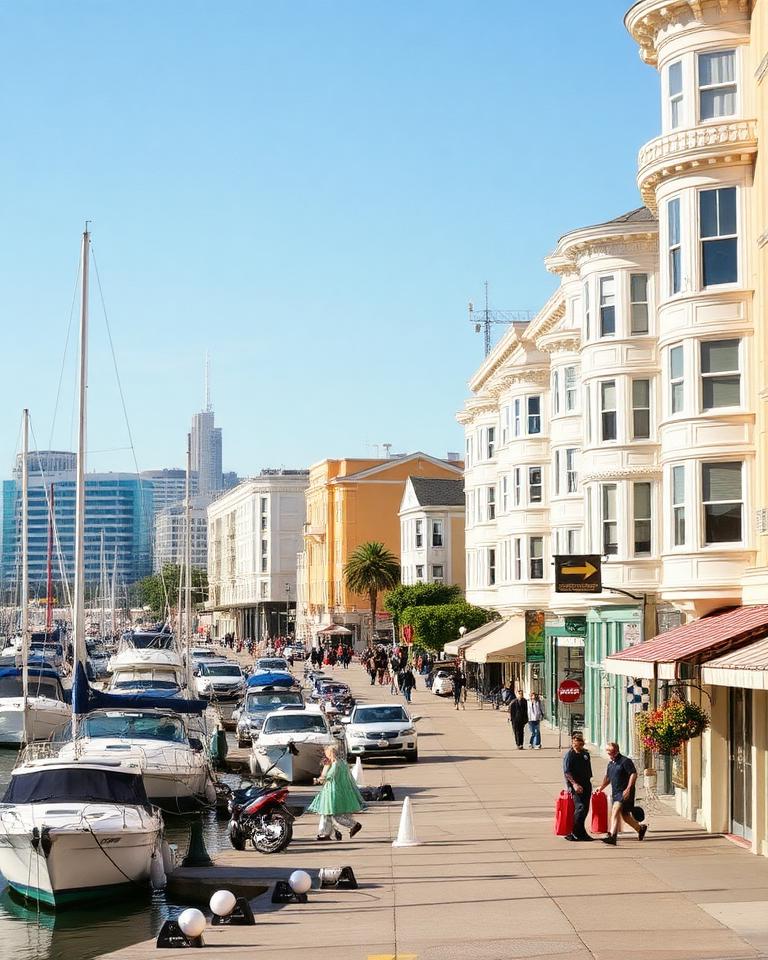 Marina neighborhood street scene
